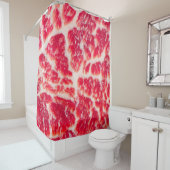 Rideaux De Douche Fresh raw beef steak marbled meat texture close up (En situation)