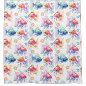 Rideaux De Douche Friendly Watercolor Goldfish (Devant)