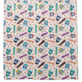 Rideaux De Douche FRIENDS™ | Central Perk Motif de Café Vibrant (Devant)