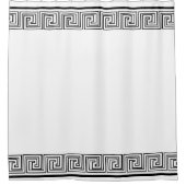Rideaux De Douche Frise grecque noire (Devant)