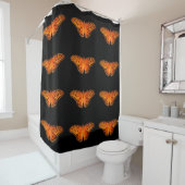 Rideaux De Douche Fritillaire de Golfe ou papillon de passion (En situation)