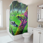 Rideaux De Douche Frog Art (En situation)