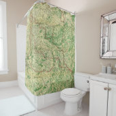 Rideaux De Douche Front occidental de carte (En situation)