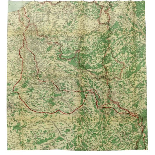 Rideaux De Douche Front occidental de carte (Devant)