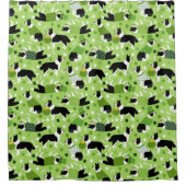 Rideaux De Douche Frontale de la Saint Patrick Collie Motif (Devant)