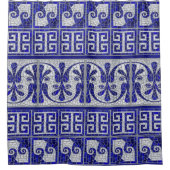 Rideaux De Douche Frontière d'art en mosaïque rompue grecque (Devant)