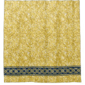 Rideaux De Douche Frontière Est Bleue Marine sur la Parties scintill (Devant)