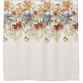 Rideaux De Douche Frontière fleur sauvage d'automne (Devant)