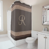 Rideaux De Douche Frontière principale grecque (En situation)