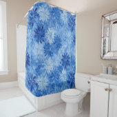 Rideaux De Douche Frost bleu moderne (En situation)