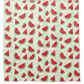 Rideaux De Douche Fruit de pastèque Motif Melon vert d'été (Devant)