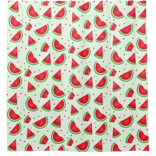 Rideaux De Douche Fruit de pastèque Motif Melon vert d'été (Devant)
