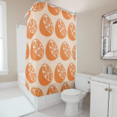 Rideaux De Douche Fruit Motif sans joint. (En situation)