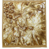 RIDEAUX DE DOUCHE FRUITS D'OR SUR VIN (Devant)