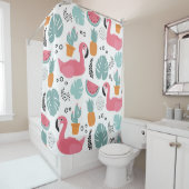Rideaux De Douche Fruits tropicaux : motif répétitif. (En situation)