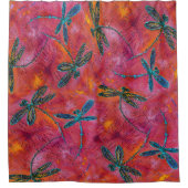 Rideaux De Douche Fuchsia Flit Dragonfly (Devant)