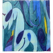 Rideaux De Douche Fumes bleues (Devant)