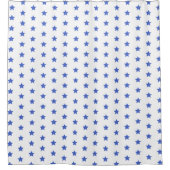 Rideaux De Douche Fun Navy Blue Stars Motif Nautique (Devant)