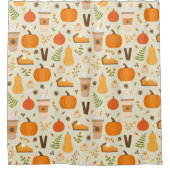 Rideaux De Douche Fun Orange Fall Motif (Devant)