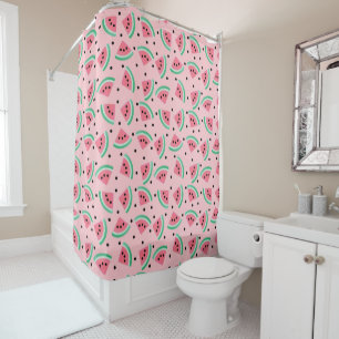Rideaux De Douche Fun Watermelon Slice Motif Summer Vibes