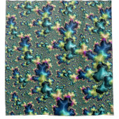 Rideaux De Douche Funky Trippy Eclectique Boho Hippie Abstrait Fract (Devant)