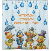 Rideaux De Douche Funny Angry Ducks Custom Family (Devant)