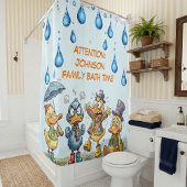 Rideaux De Douche Funny Angry Ducks Custom Family
