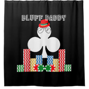 Rideaux De Douche Funny Bluff Daddy Poker Casino Jeu Texas
