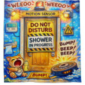 Rideaux De Douche Funny Do Not Disturb Shower Curtain (Devant)
