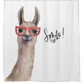Rideaux De Douche Funny Llama Smile Inspiration (Devant)