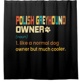 Rideaux De Douche Funny Polish Greyhound Vintage