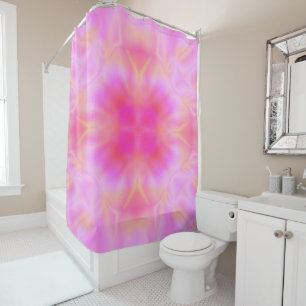 Rideaux De Douche Fusée rose
