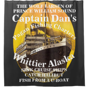 Rideaux De Douche FV Coho ALASKA SOUVENIR VOYAGE VACANCES TOUR CAR A
