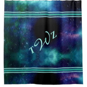 Rideaux De Douche Galaxie colorée chic Espace extra-atmosphérique Mo