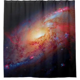 Rideaux De Douche Galaxie spirale Messier M106 Photo de l'espace ext