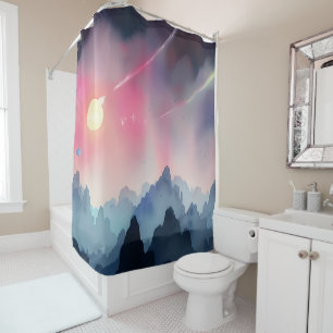 Rideaux De Douche Galaxie, Univers, Étoiles, Espace extra-atmosphéri
