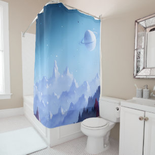 Rideaux De Douche Galaxie, Univers, Étoiles, Espace extra-atmosphéri