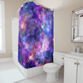 Rideaux De Douche Galaxy Night Imprimer Design cosmique (En situation)