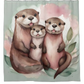 Rideaux De Douche Gamme de Otter aquarelle (Devant)