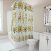 Rideaux De Douche Gamochonia d'Ernst Haeckel (En situation)