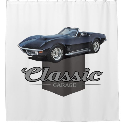 Rideaux De Douche Garage classique Corvette (Devant)