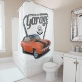 Rideaux De Douche Garage de ville à moteur Orange Camaro (En situation)