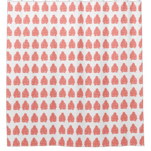 Rideaux De Douche Garçons asiatiques saumonés de Buddah de modes