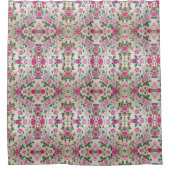 Rideaux De Douche Garden of Pink Roses Tiled (Devant)