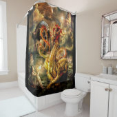 Rideaux De Douche Gardien de dragons (En situation)