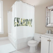 RIDEAUX DE DOUCHE GEARDO ! CAMO / CAMOUFLAGE (En situation)