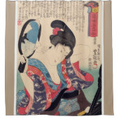 Rideaux De Douche Geisha et miroir (Devant)
