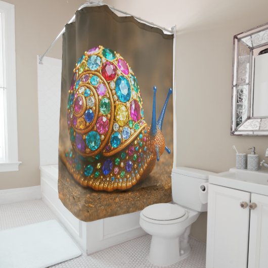 Rideaux De Douche Gem Snail (En situation)