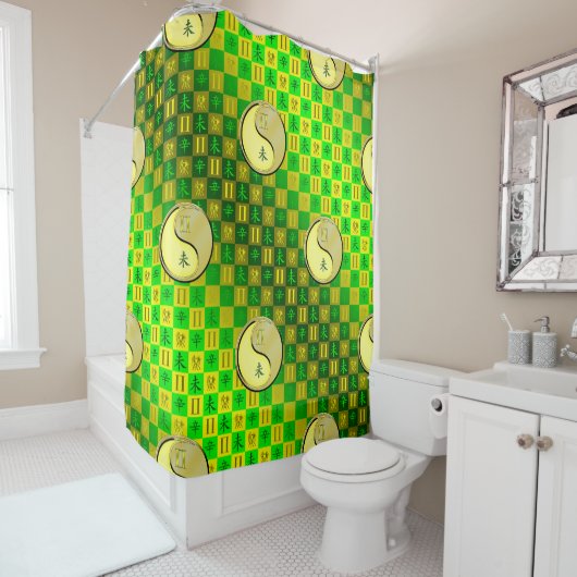 Rideaux De Douche Gémeaux & Chèvre Métal (En situation)