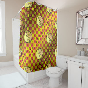 Rideaux De Douche Gémeaux & Tigre de Feu